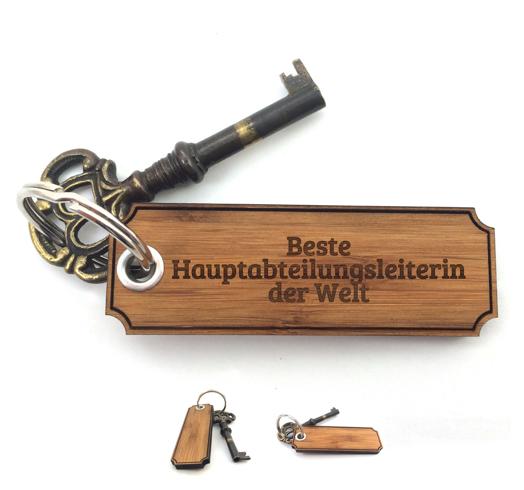 Schlüsselanhänger Classic Gravur Hauptabteilungsleiterin Schlüsselanhänger, Anhänger, Taschenanhänger, Glücksbringer, Geschenke, Schenken, Gravur
