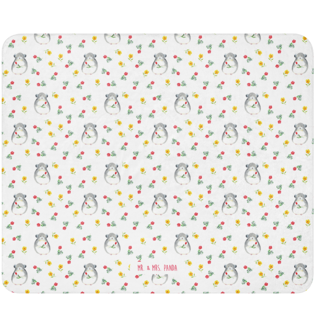 Sherpa Kuscheldecke Chinchilla mit Blume Tiermotive, Gute Laune, lustige Sprüche, Tiere, Chinchilla, Chinchillas, Liebeskummer, Kummer, Depressionen, traurig sein, Chaos, Glücklichsein, Büro, Büroalltag