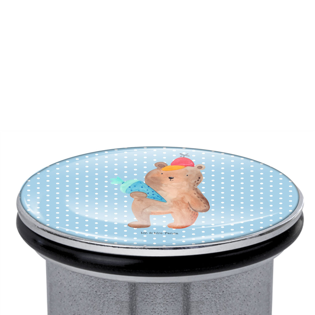 Waschbecken Stöpsel Bär mit Schultüte Abflussstöpsel, Stöpsel, Waschbecken, Ablaufgarnitur, Waschbecken Stopfen, Bär, Teddy, Teddybär, Bär Motiv, Schultüte, Erster Schultag Geschenk, Einschulung Geschenk, Schule Geschenk, Grundschule, Schulanfang, Schulbeginn