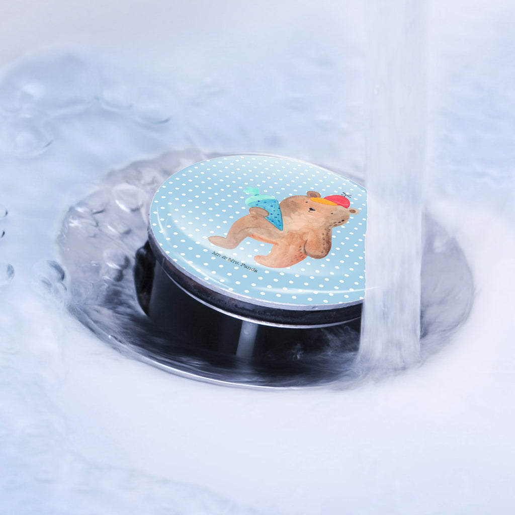 Waschbecken Stöpsel Bär mit Schultüte Abflussstöpsel, Stöpsel, Waschbecken, Ablaufgarnitur, Waschbecken Stopfen, Bär, Teddy, Teddybär, Bär Motiv, Schultüte, Erster Schultag Geschenk, Einschulung Geschenk, Schule Geschenk, Grundschule, Schulanfang, Schulbeginn