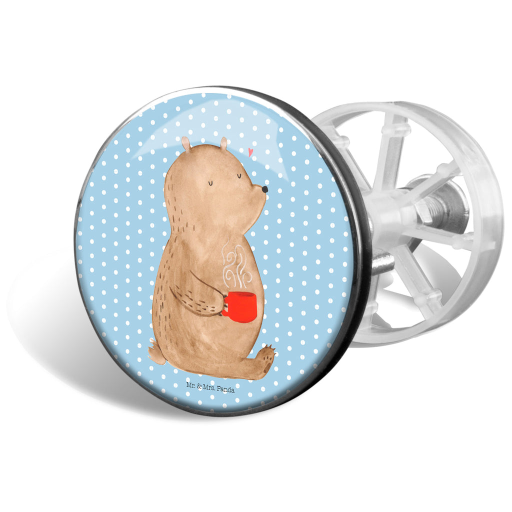 Waschbecken Stöpsel Bär Kaffee Abflussstöpsel, Stöpsel, Waschbecken, Ablaufgarnitur, Waschbecken Stopfen, Bär, Teddy, Teddybär, Kaffee, Coffee, Bären, guten Morgen, Morgenroutine, Welt erobern, Welt retten, Motivation
