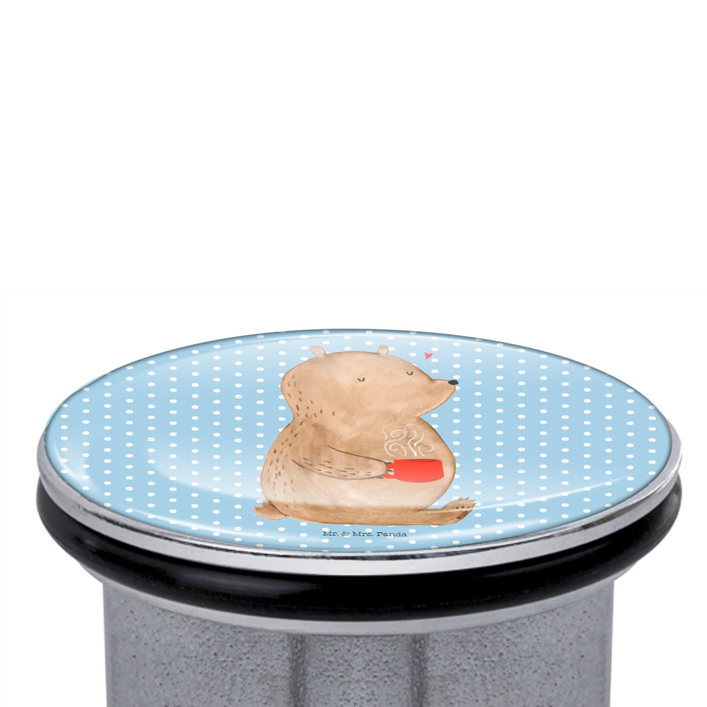 Waschbecken Stöpsel Bär Kaffee Abflussstöpsel, Stöpsel, Waschbecken, Ablaufgarnitur, Waschbecken Stopfen, Bär, Teddy, Teddybär, Kaffee, Coffee, Bären, guten Morgen, Morgenroutine, Welt erobern, Welt retten, Motivation