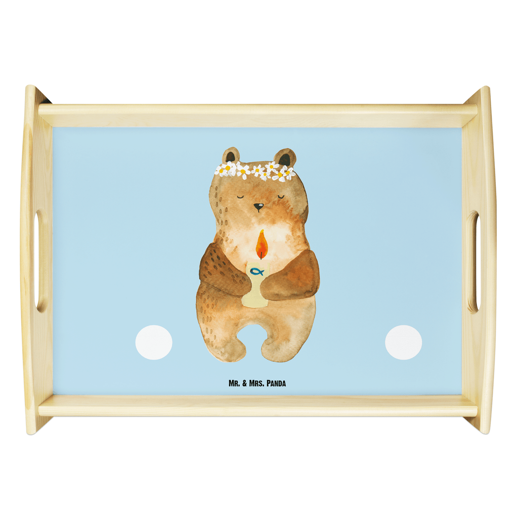 Serviertablett Kommunion-Bär Kommunion, Gottes Segen, Taufkerze, katholisch Tablett, Holztablett, Küchentablett, Dekotablett, Frühstückstablett  Bär, Teddy, Teddybär