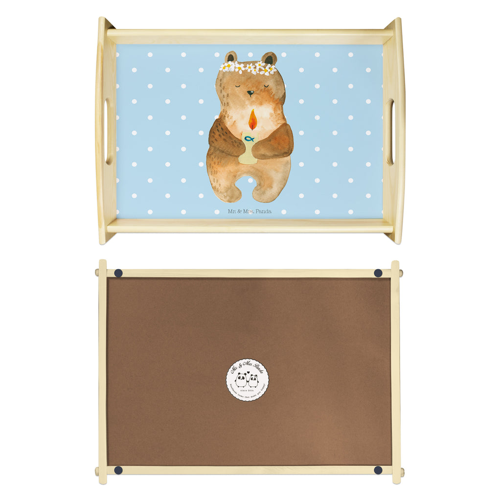 Serviertablett Kommunion-Bär Kommunion, Gottes Segen, Taufkerze, katholisch Tablett, Holztablett, Küchentablett, Dekotablett, Frühstückstablett  Bär, Teddy, Teddybär