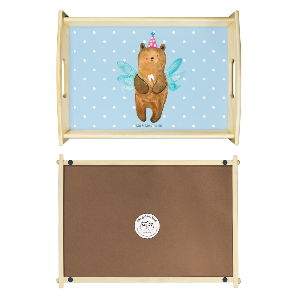 Serviertablett Zahnfee Bär Tablett, Holztablett, Küchentablett, Dekotablett, Frühstückstablett, Bär, Teddy, Teddybär, Zahnfee, Fee, Milchzahn, Erster Zahn
