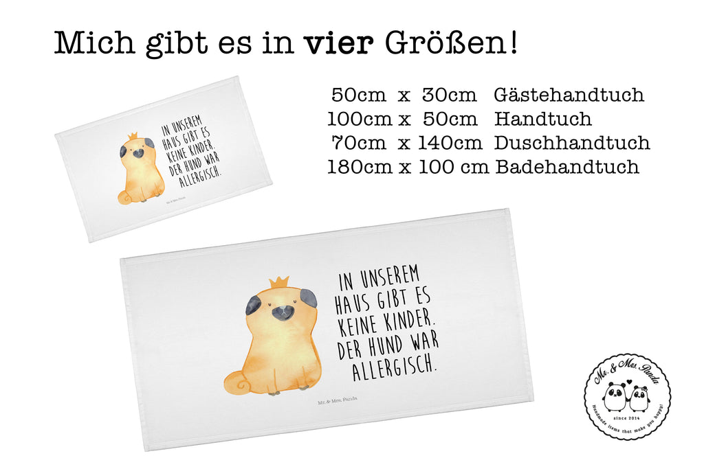 Handtuch Mops Krone