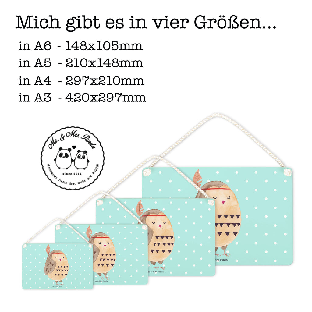 Deko Schild Eule Federschmuck Eule, Eule Deko, Owl, Das Leben ist ein Abenteuer, Reisespruch, Federschmuck, Dekoration  Schild, Türschild, Holzschild, Wandschild, Wanddeko  Eule
