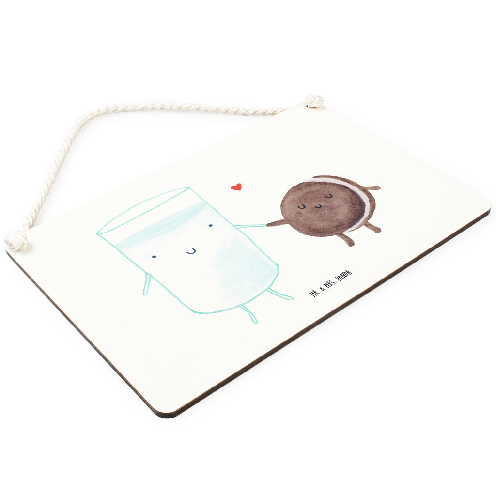 Deko Schild Milch & Keks Milk, Cookie, Milch, Keks, Kekse, Kaffee, Einladung Frühstück, Motiv süß, romantisch, perfektes Paar,  Schild, Türschild, Holzschild, Wandschild, Wanddeko  süße Tiermotive, gute Laune, lustige Sprüche, Tiere
