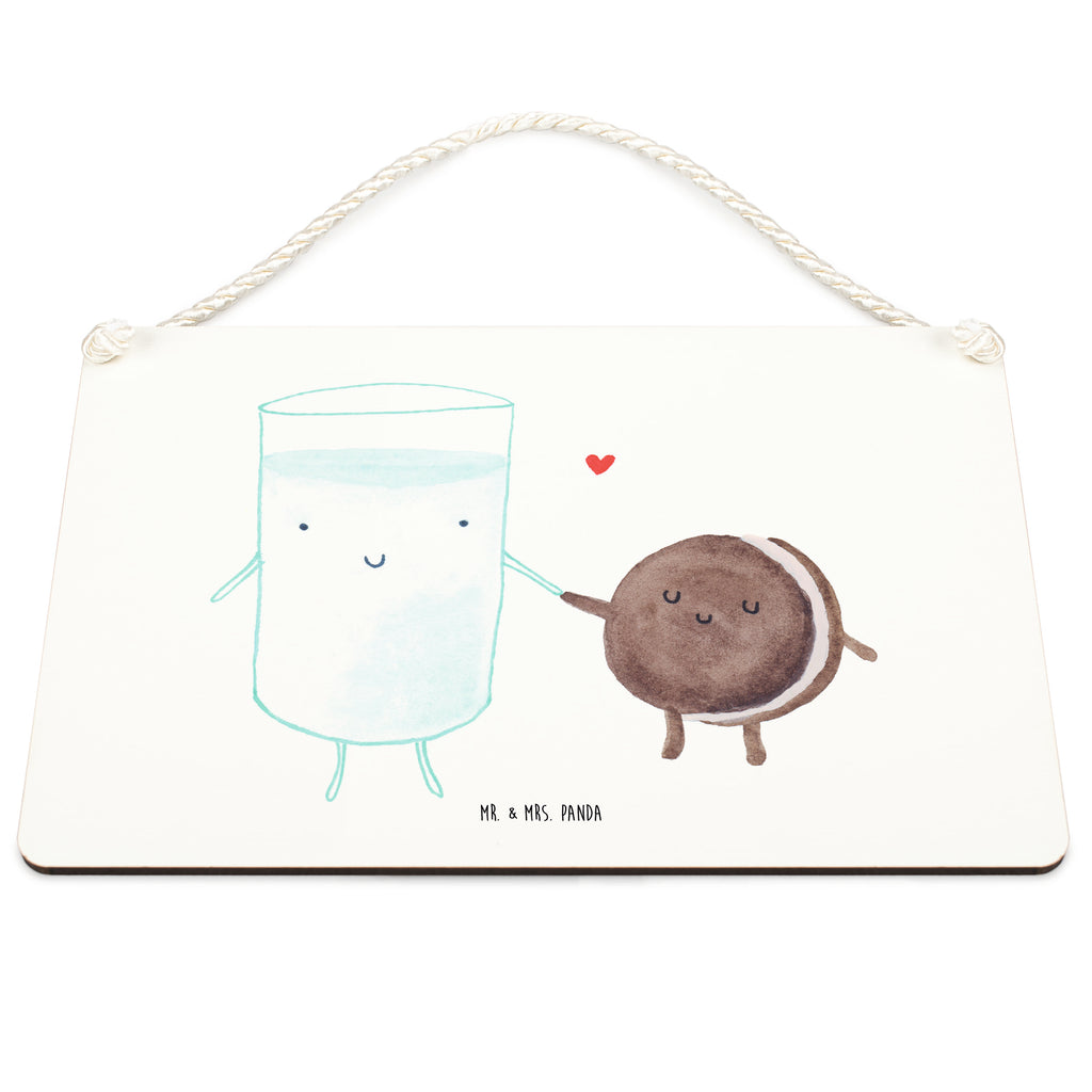 Deko Schild Milch & Keks Milk, Cookie, Milch, Keks, Kekse, Kaffee, Einladung Frühstück, Motiv süß, romantisch, perfektes Paar,  Schild, Türschild, Holzschild, Wandschild, Wanddeko  süße Tiermotive, gute Laune, lustige Sprüche, Tiere