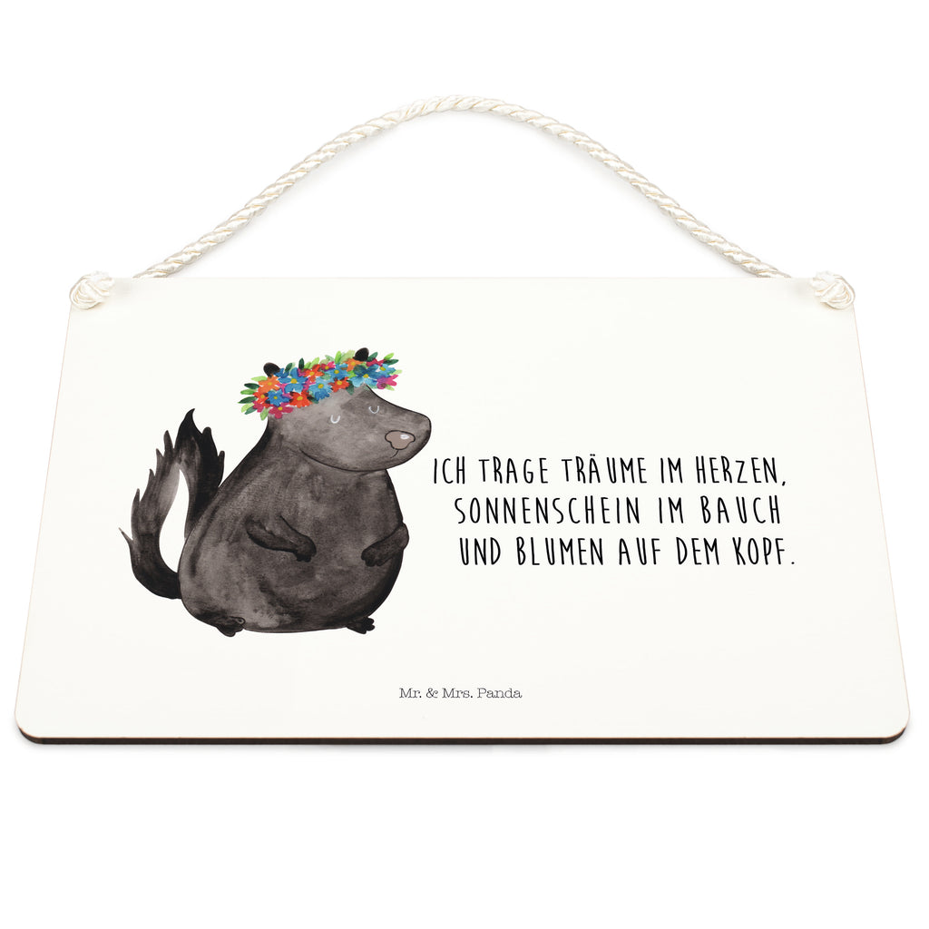 Deko Schild Stinktier Blumenmaedchen Stinktier, Skunk, Wildtier, Raubtier, Stinker, Stinki, Yoga, Namaste, Lebe, Liebe, Lache Schild, Türschild, Holzschild, Wandschild, Wanddeko  Stinktier, Skunk