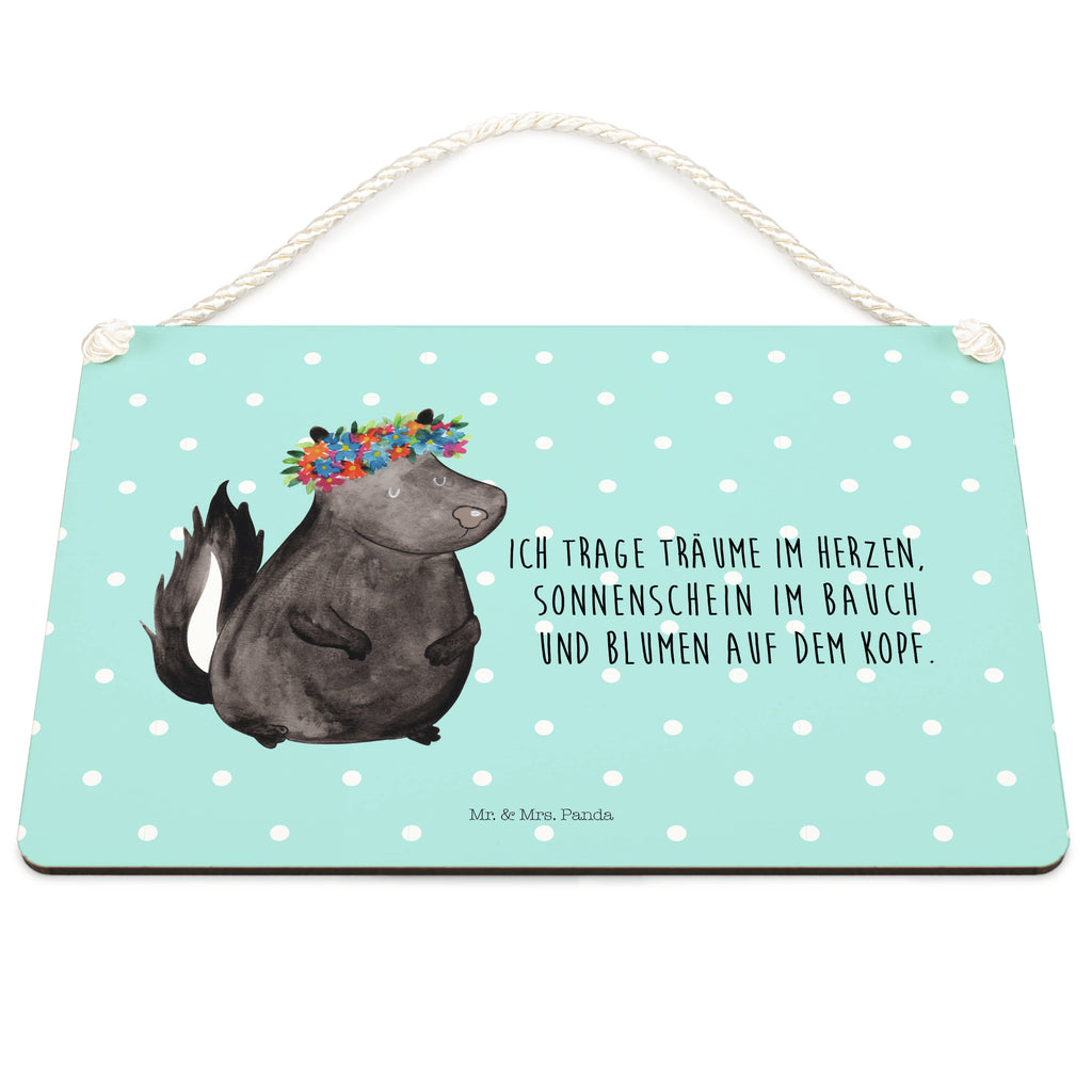 Deko Schild Stinktier Blumenmaedchen Stinktier, Skunk, Wildtier, Raubtier, Stinker, Stinki, Yoga, Namaste, Lebe, Liebe, Lache Schild, Türschild, Holzschild, Wandschild, Wanddeko  Stinktier, Skunk