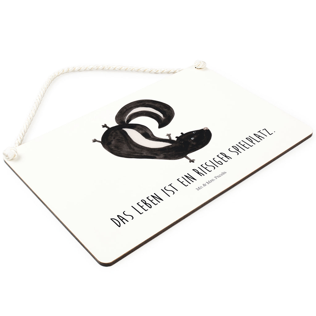 Deko Schild Stinktier Handstand Stinktier, Skunk, Wildtier, Raubtier, Stinker, Stinki, Spielplatz, verpielt, Kind,  Schild, Türschild, Holzschild, Wandschild, Wanddeko  Stinktier, Skunk