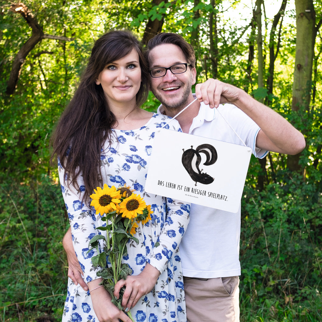 Dekoschild Stinktier Handstand Stinktier, Skunk, Wildtier, Raubtier, Stinker, Stinki, Spielplatz, verpielt, Kind,  Schild, Türschild, Holzschild, Wandschild, Wanddeko  Stinktier, Skunk