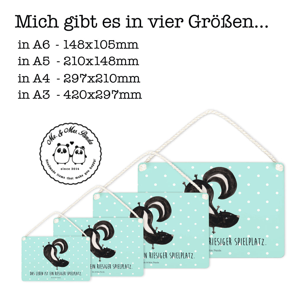 Deko Schild Stinktier Handstand Stinktier, Skunk, Wildtier, Raubtier, Stinker, Stinki, Spielplatz, verpielt, Kind,  Schild, Türschild, Holzschild, Wandschild, Wanddeko  Stinktier, Skunk