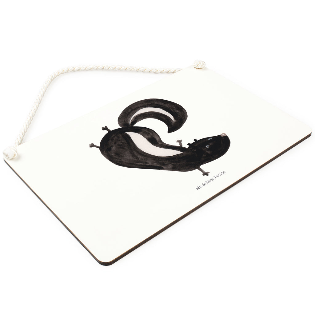 Dekoschild Stinktier Handstand Stinktier, Skunk, Wildtier, Raubtier, Stinker, Stinki, Spielplatz, verpielt, Kind,  Schild, Türschild, Holzschild, Wandschild, Wanddeko  Stinktier, Skunk
