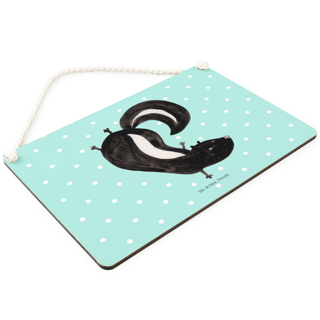 Dekoschild Stinktier Handstand Stinktier, Skunk, Wildtier, Raubtier, Stinker, Stinki, Spielplatz, verpielt, Kind,  Schild, Türschild, Holzschild, Wandschild, Wanddeko  Stinktier, Skunk