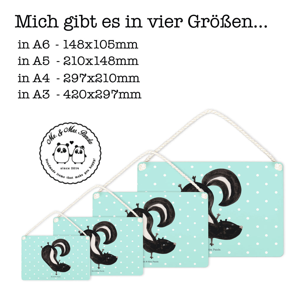 Deko Schild Stinktier Handstand Stinktier, Skunk, Wildtier, Raubtier, Stinker, Stinki, Spielplatz, verpielt, Kind,  Schild, Türschild, Holzschild, Wandschild, Wanddeko  Stinktier, Skunk