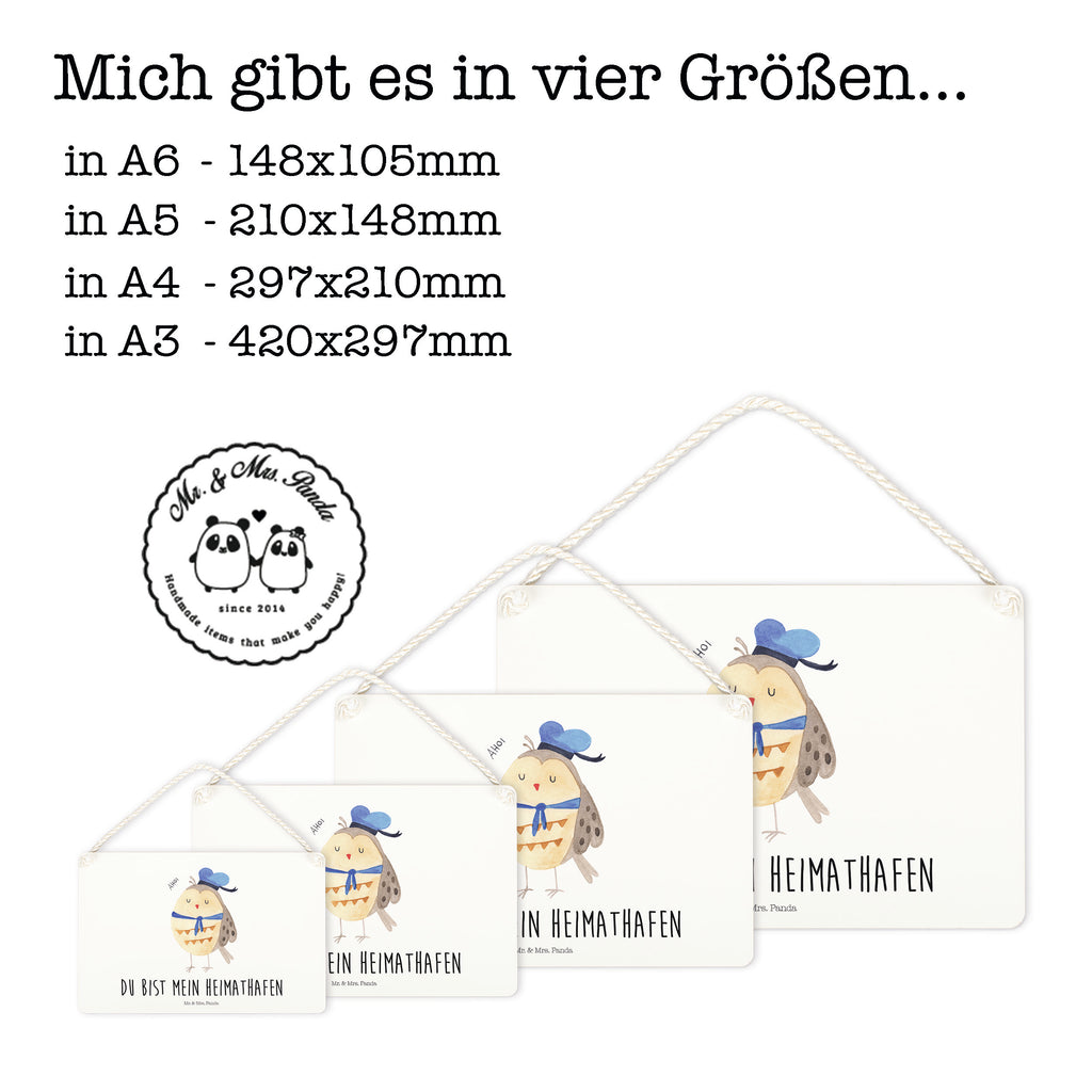 Deko Schild Eule Matrosen Eule Spruch, Eule Deko, Owl, Wortspiel lustig, Matrose, Freundin, Ehe, Seefahrer, Heimathafen, Hochzeitstag Geschenk   Schild, Türschild, Holzschild, Wandschild, Wanddeko  Eule