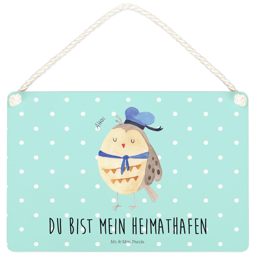 Deko Schild Eule Matrosen Eule Spruch, Eule Deko, Owl, Wortspiel lustig, Matrose, Freundin, Ehe, Seefahrer, Heimathafen, Hochzeitstag Geschenk   Schild, Türschild, Holzschild, Wandschild, Wanddeko  Eule