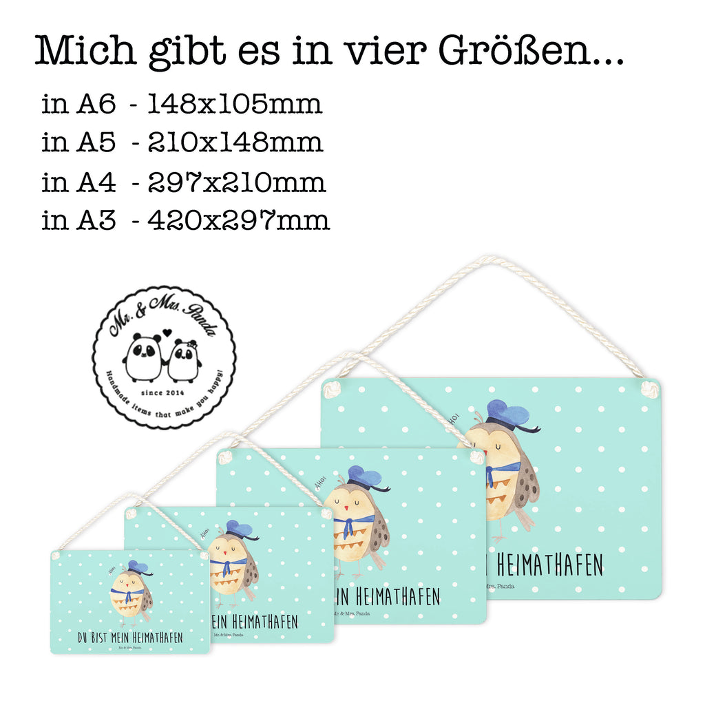Deko Schild Eule Matrosen Eule Spruch, Eule Deko, Owl, Wortspiel lustig, Matrose, Freundin, Ehe, Seefahrer, Heimathafen, Hochzeitstag Geschenk   Schild, Türschild, Holzschild, Wandschild, Wanddeko  Eule