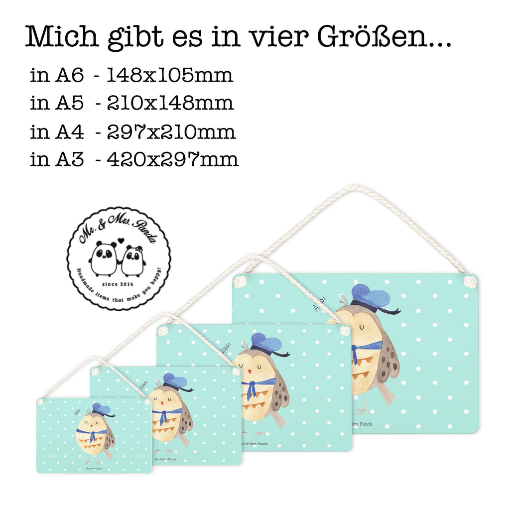 Deko Schild Eule Matrosen Eule Spruch, Eule Deko, Owl, Wortspiel lustig, Matrose, Freundin, Ehe, Seefahrer, Heimathafen, Hochzeitstag Geschenk   Schild, Türschild, Holzschild, Wandschild, Wanddeko  Eule