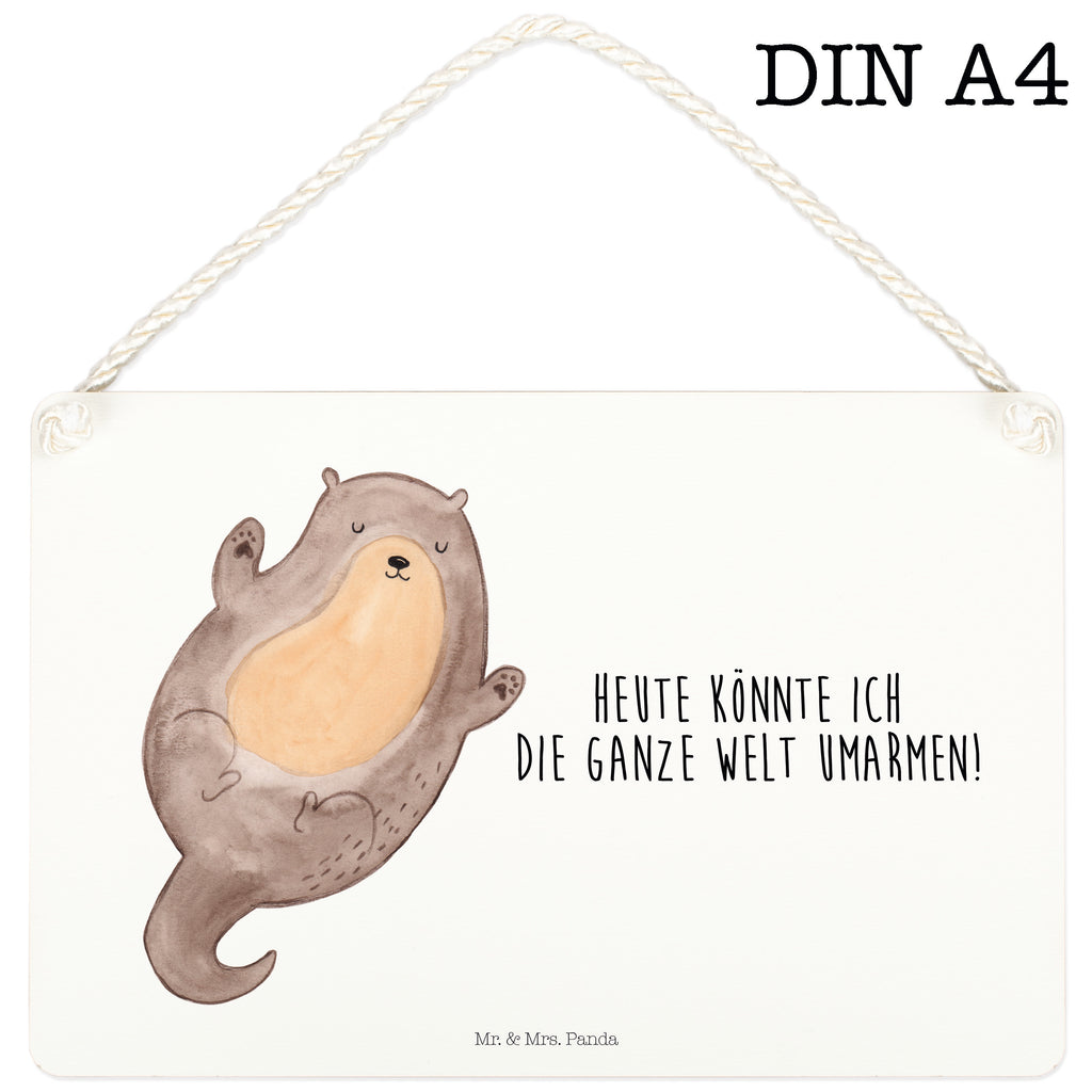 Deko Schild Otter Umarmen Otter Seeotter See Otter Schild, Türschild, Holzschild, Wandschild, Wanddeko  Otter,  Fischotter,  Seeotter