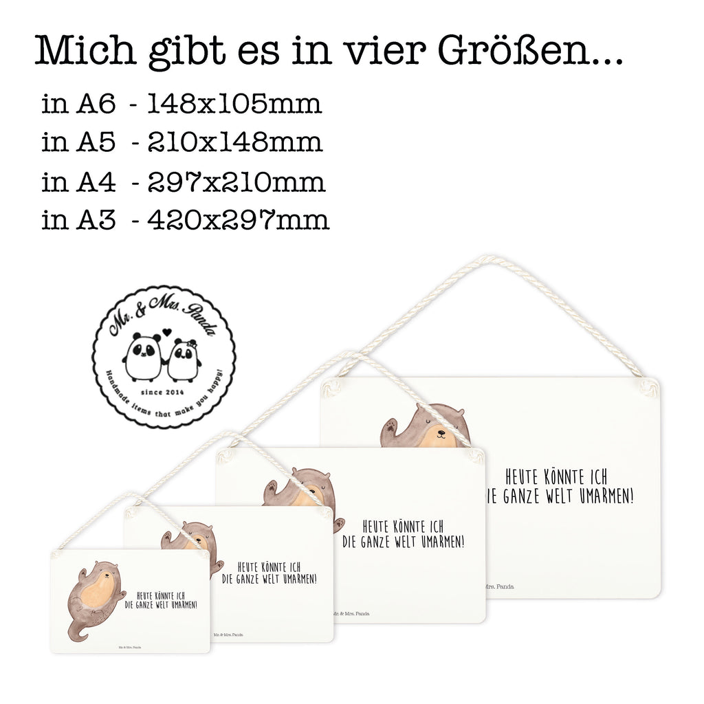 Deko Schild Otter Umarmen Otter Seeotter See Otter Schild, Türschild, Holzschild, Wandschild, Wanddeko  Otter,  Fischotter,  Seeotter