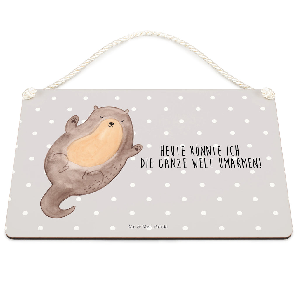 Deko Schild Otter Umarmen Otter Seeotter See Otter Schild, Türschild, Holzschild, Wandschild, Wanddeko  Otter,  Fischotter,  Seeotter