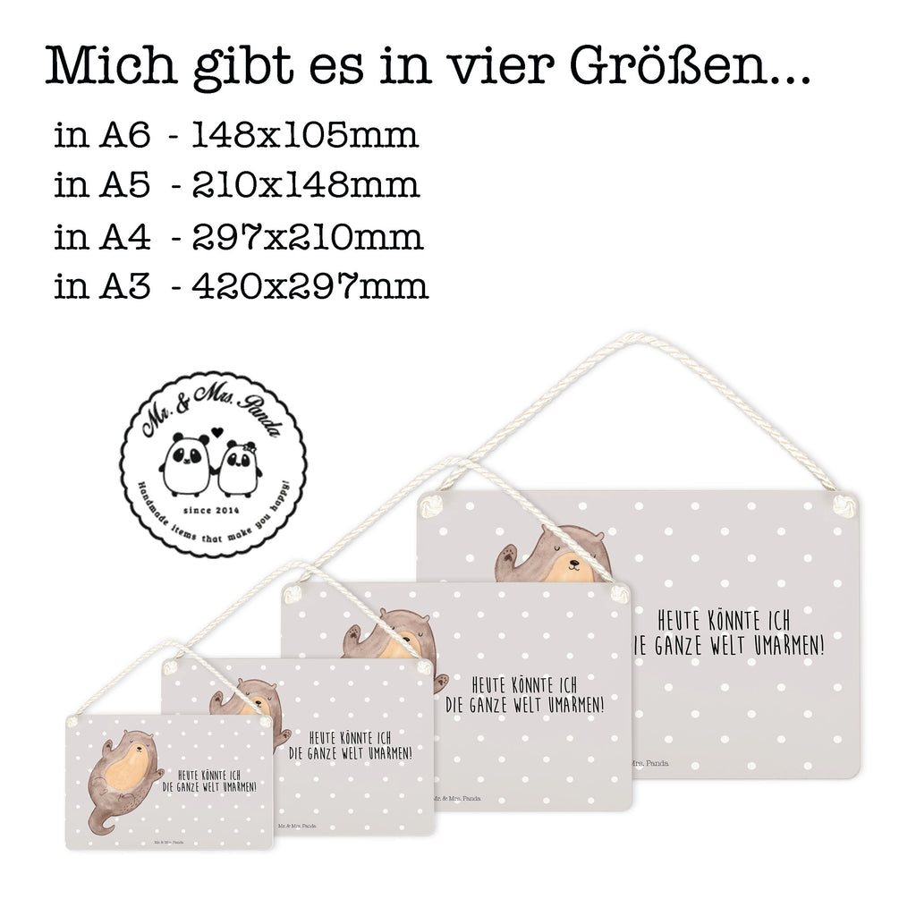 Deko Schild Otter Umarmen Otter Seeotter See Otter Schild, Türschild, Holzschild, Wandschild, Wanddeko  Otter,  Fischotter,  Seeotter