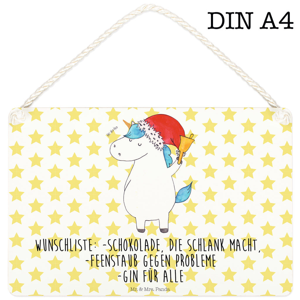 Deko Schild Einhorn Weihnachtsmann Gin, Schokolade, Schoki, Einhorn, Einhörner, Unicorn, Weihnachten, Weihnachtsmann, Nikolaus, Wunschzettel, Wunschliste, Feenstaub Schild, Türschild, Holzschild, Wandschild, Wanddeko  Einhorn, Einhörner, Einhorn Deko, Pegasus, Unicorn