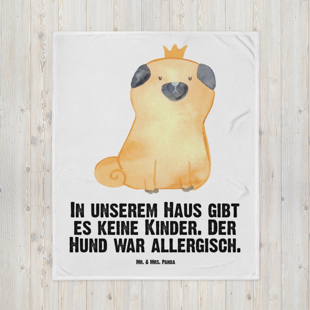 Babydecke Mops Krone Mops, Hund, allergisch, kinderlos, Hausregel, Hundebesitzer. Spruch, lustig Babydecke, Babygeschenk, Geschenk Geburt, Babyecke Kuscheldecke, Krabbeldecke  Hund, Hundemotiv, Haustier, Hunderasse, Tierliebhaber, Hundebesitzer, Sprüche