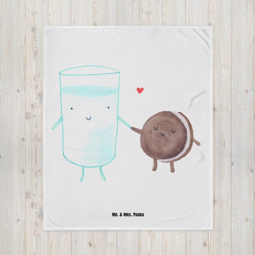 Babydecke Milch & Keks Babydecke, Babygeschenk, Geschenk Geburt, Babyecke Kuscheldecke, Krabbeldecke, Tiermotive, Gute Laune, lustige Sprüche, Tiere, Milk, Cookie, Milch, Keks, Kekse, Kaffee, Einladung Frühstück, Motiv süß, romantisch, perfektes Paar