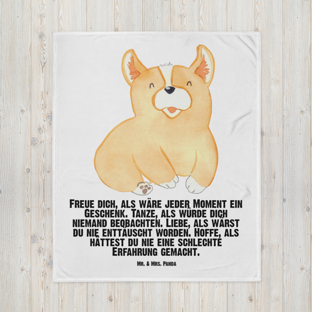 Babydecke Corgie Corgie, Hund, Welsh Corgie Pembroke, britisch, Motivation, Spruch, Sprüche, Hundespruch, Lebensfreude	 Babydecke, Babygeschenk, Geschenk Geburt, Babyecke Kuscheldecke, Krabbeldecke  Hund, Hundemotiv, Haustier, Hunderasse, Tierliebhaber, Hundebesitzer, Sprüche