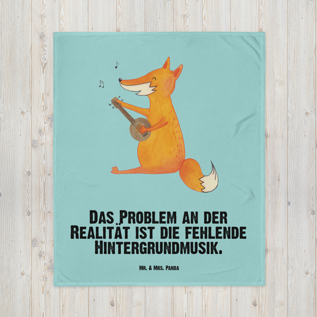 Babydecke Fuchs Gitarre Fuchs, Füchse, Geschenk Musiker, Musik Spruch, Musikerin, Sänger, Sängerin, Gitarre,  Babydecke, Babygeschenk, Geschenk Geburt, Babyecke Kuscheldecke, Krabbeldecke  Fuchs