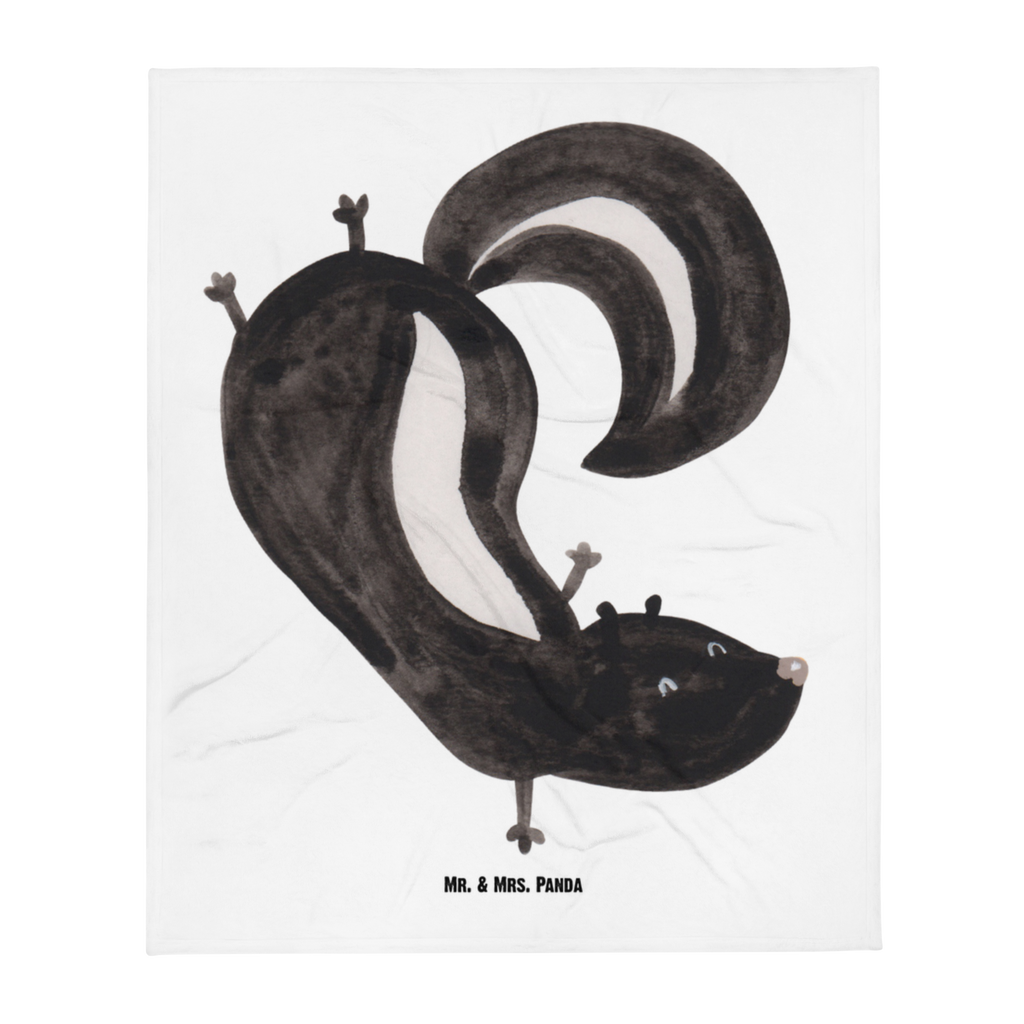 Babydecke Stinktier Handstand Stinktier, Skunk, Wildtier, Raubtier, Stinker, Stinki, Spielplatz, verpielt, Kind,  Babydecke, Babygeschenk, Geschenk Geburt, Babyecke Kuscheldecke, Krabbeldecke  Stinktier, Skunk