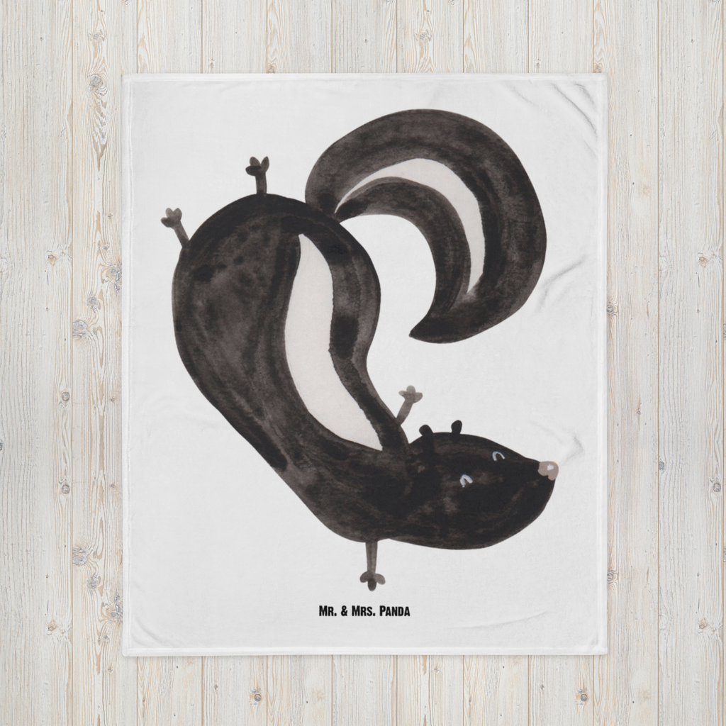 Babydecke Stinktier Handstand Stinktier, Skunk, Wildtier, Raubtier, Stinker, Stinki, Spielplatz, verpielt, Kind,  Babydecke, Babygeschenk, Geschenk Geburt, Babyecke Kuscheldecke, Krabbeldecke  Stinktier, Skunk