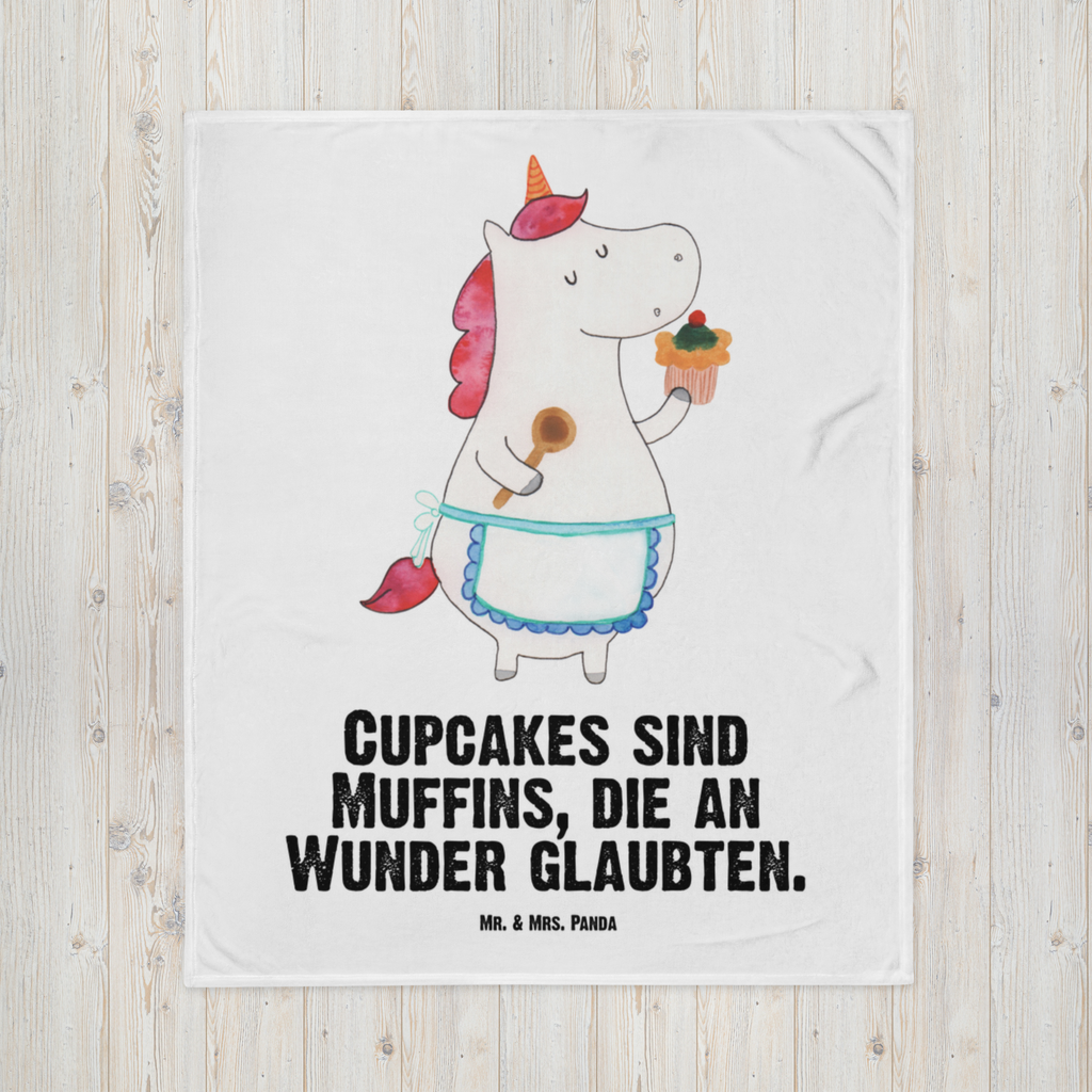 Babydecke Einhorn Küchenfee Babydecke, Babygeschenk, Geschenk Geburt, Babyecke Kuscheldecke, Krabbeldecke, Einhorn, Einhörner, Einhorn Deko, Pegasus, Unicorn, backen, Muffin, Motivation, Träumer, träumen, Bäckerin, Hobbykoch, Koch, Torte, Kuchen