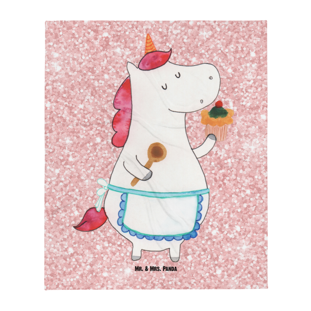 Babydecke Einhorn Küchenfee Babydecke, Babygeschenk, Geschenk Geburt, Babyecke Kuscheldecke, Krabbeldecke, Einhorn, Einhörner, Einhorn Deko, Pegasus, Unicorn, backen, Muffin, Motivation, Träumer, träumen, Bäckerin, Hobbykoch, Koch, Torte, Kuchen