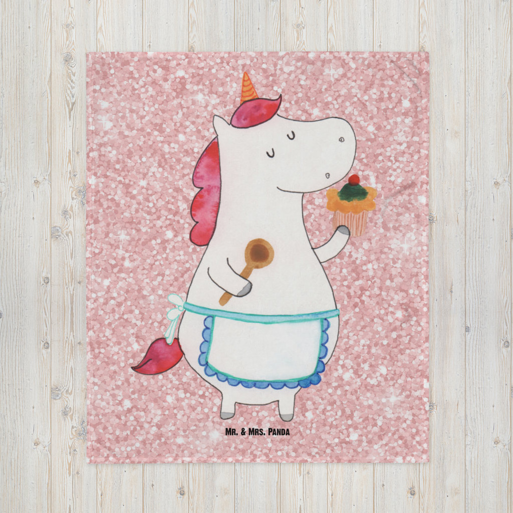 Babydecke Einhorn Küchenfee Babydecke, Babygeschenk, Geschenk Geburt, Babyecke Kuscheldecke, Krabbeldecke, Einhorn, Einhörner, Einhorn Deko, Pegasus, Unicorn, backen, Muffin, Motivation, Träumer, träumen, Bäckerin, Hobbykoch, Koch, Torte, Kuchen