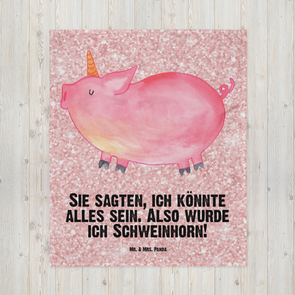 Babydecke Einhorn Schweinhorn Einhorn, Einhörner, Unicorn, Party, Spaß, Schwein, Schweinhorn, Bauer, witzig. lustig, Spruch, geschenk, Pig, Piggy, funny, english, englisch Babydecke, Babygeschenk, Geschenk Geburt, Babyecke Kuscheldecke, Krabbeldecke  Einhorn, Einhörner, Einhorn Deko, Pegasus, Unicorn