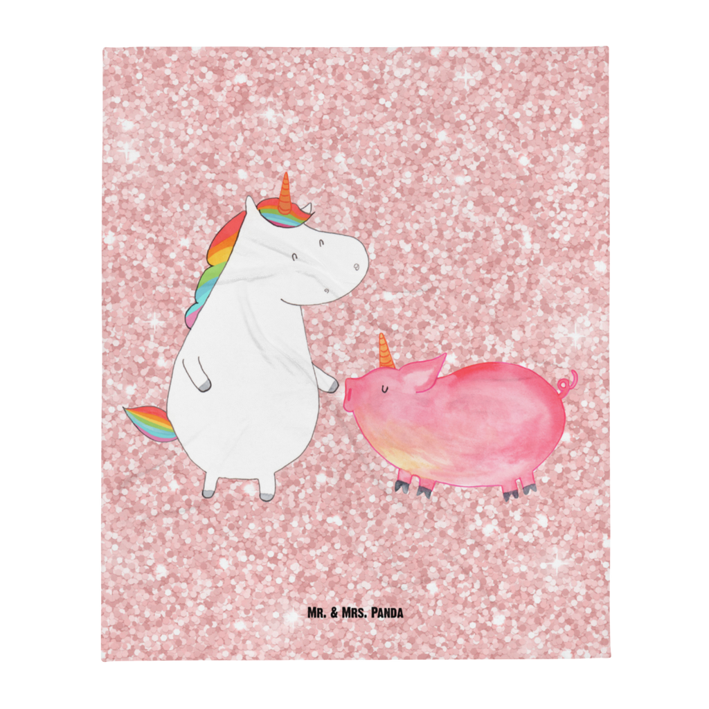 Babydecke Einhorn + Schweinhorn Babydecke, Babygeschenk, Geschenk Geburt, Babyecke Kuscheldecke, Krabbeldecke, Einhorn, Einhörner, Einhorn Deko, Pegasus, Unicorn, Freundschaft, Schweinhorn, Schwein, Freundin, Schweinchen