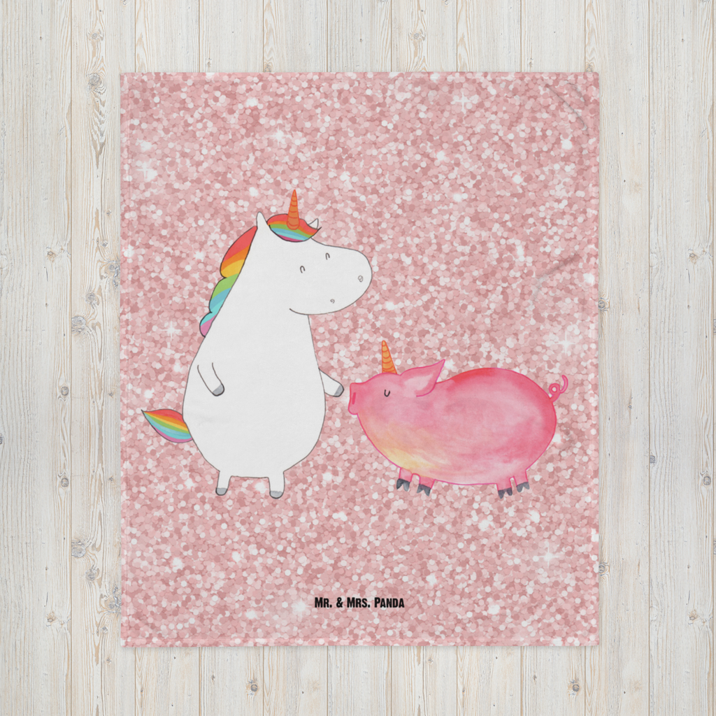 Babydecke Einhorn + Schweinhorn Babydecke, Babygeschenk, Geschenk Geburt, Babyecke Kuscheldecke, Krabbeldecke, Einhorn, Einhörner, Einhorn Deko, Pegasus, Unicorn, Freundschaft, Schweinhorn, Schwein, Freundin, Schweinchen