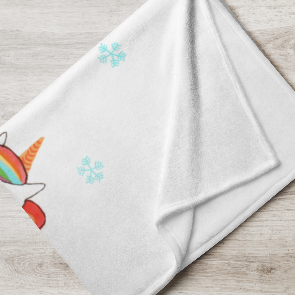 Babydecke Einhorn Schneemann Einhorn, Unicorn, Schneemann, Winter, Schnee, Kuchen, Weihnachten, kalt, Mütze, Handschuhe, X-Mas Babydecke, Babygeschenk, Geschenk Geburt, Babyecke Kuscheldecke, Krabbeldecke  Einhorn, Einhörner, Einhorn Deko, Pegasus, Unicorn