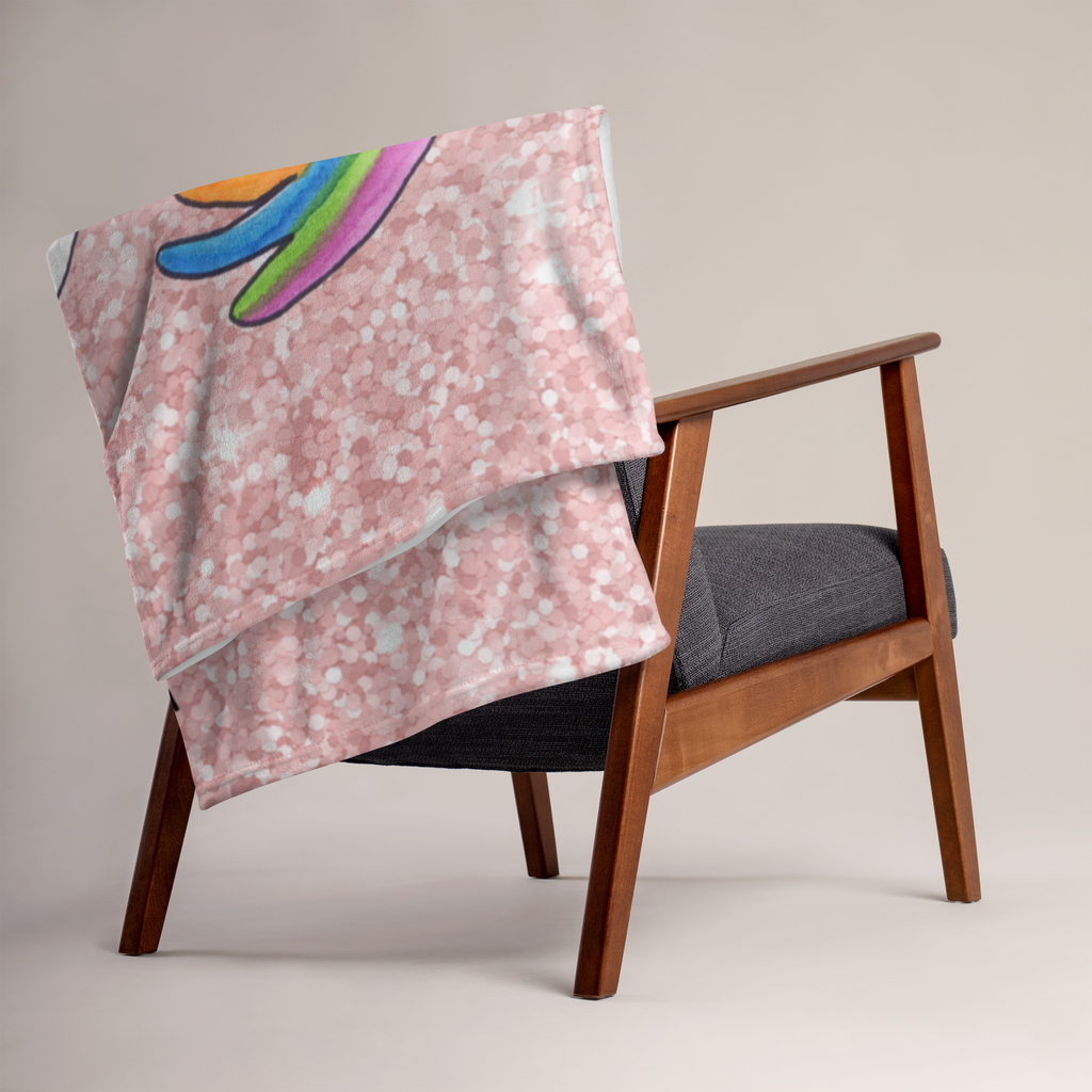 Babydecke Einhorn stolzierend Einhorn, Einhörner, Unicorn, stolz, anders, bunt, Pferd, Reiter, Reiten, Freundin, Geschenk Babydecke, Babygeschenk, Geschenk Geburt, Babyecke Kuscheldecke, Krabbeldecke  Einhorn, Einhörner, Einhorn Deko, Pegasus, Unicorn