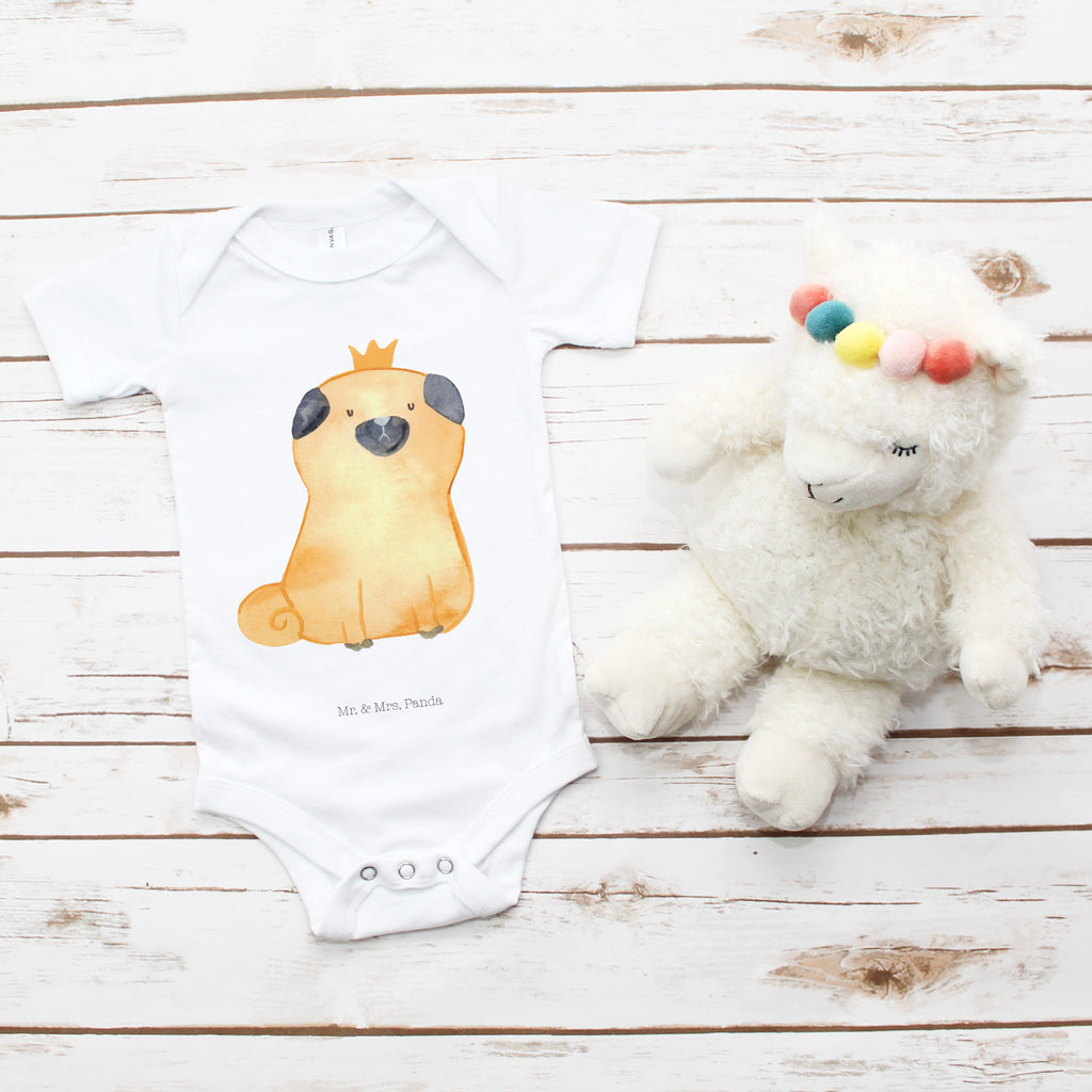 Organic Baby Body Mops Krone Babykleidung, Babystrampler, Strampler, Wickelbody, Baby Erstausstattung, Junge, Mädchen, Hund, Hundemotiv, Haustier, Hunderasse, Tierliebhaber, Hundebesitzer, Sprüche, Mops, allergisch, kinderlos, Hausregel, Hundebesitzer. Spruch, lustig