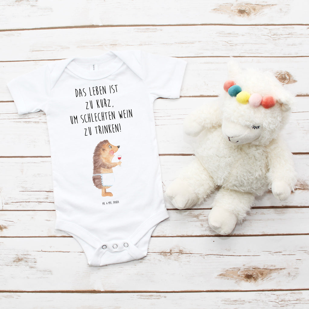 Organic Baby Body Igel mit Wein Wein Spruch, Igel, Geschenk Weintrinker, Geschenk Weinliebhaber, Wein Deko, Weinglas, Rotwein, Weißwein, Wein trinken Babykleidung, Babystrampler, Strampler, Wickelbody,  Baby Erstausstattung   süße Tiermotive, gute Laune, lustige Sprüche, Tiere
