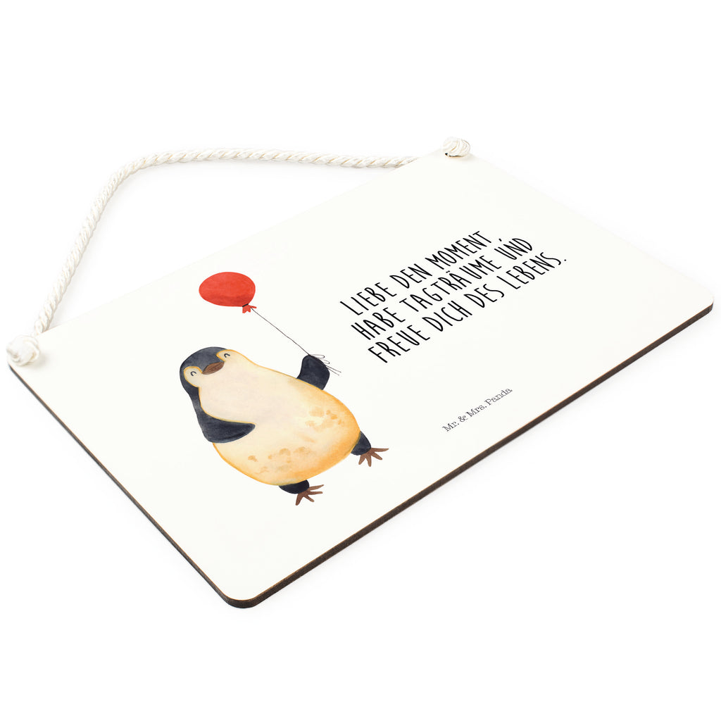 Deko Schild Pinguin Luftballon Pinguin, Pinguine, Luftballon, Tagträume, Lebenslust, Geschenk Freundin, Geschenkidee, beste Freundin, Motivation, Neustart, neues Leben, Liebe, Glück Schild, Türschild, Holzschild, Wandschild, Wanddeko  Pinguin