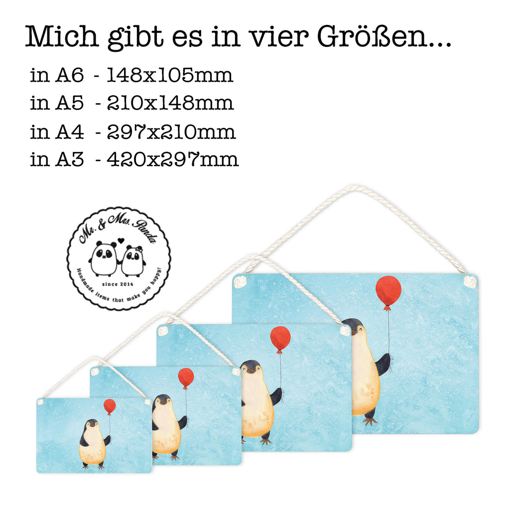 Deko Schild Pinguin Luftballon Pinguin, Pinguine, Luftballon, Tagträume, Lebenslust, Geschenk Freundin, Geschenkidee, beste Freundin, Motivation, Neustart, neues Leben, Liebe, Glück Schild, Türschild, Holzschild, Wandschild, Wanddeko  Pinguin