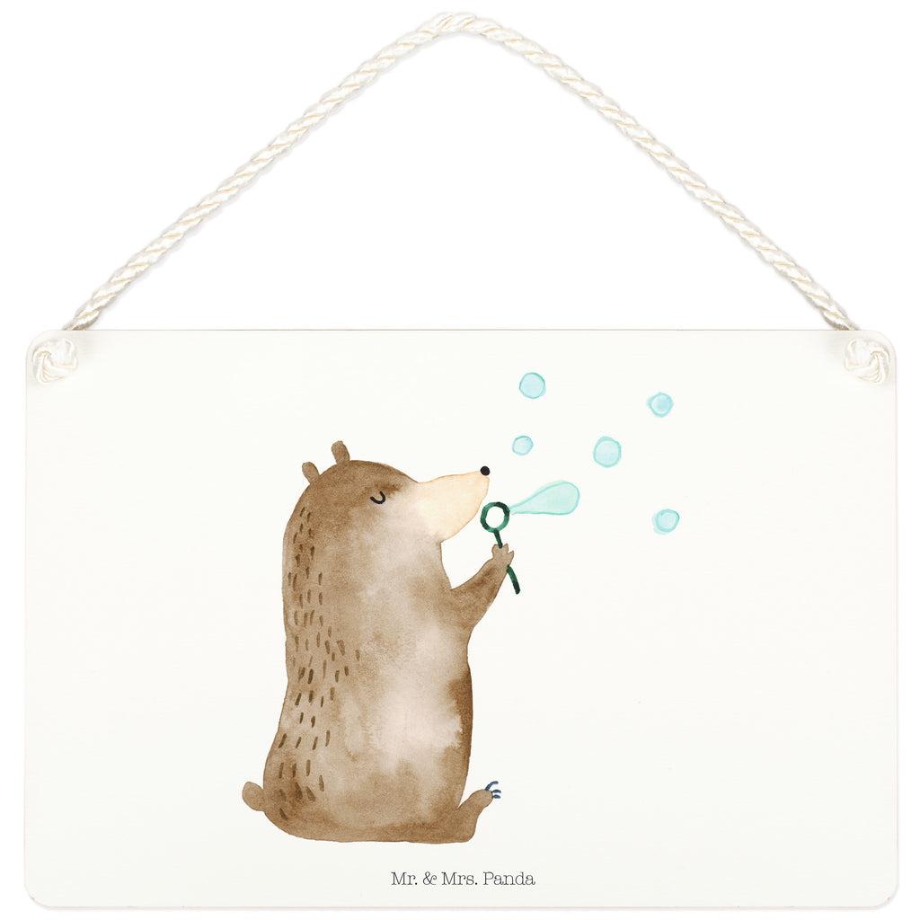 Deko Schild Bär Seifenblasen Seifenblasen Bär Lustig Sein Glücklich Traurig Happy Schild, Türschild, Holzschild, Wandschild, Wanddeko  Bär, Teddy, Teddybär