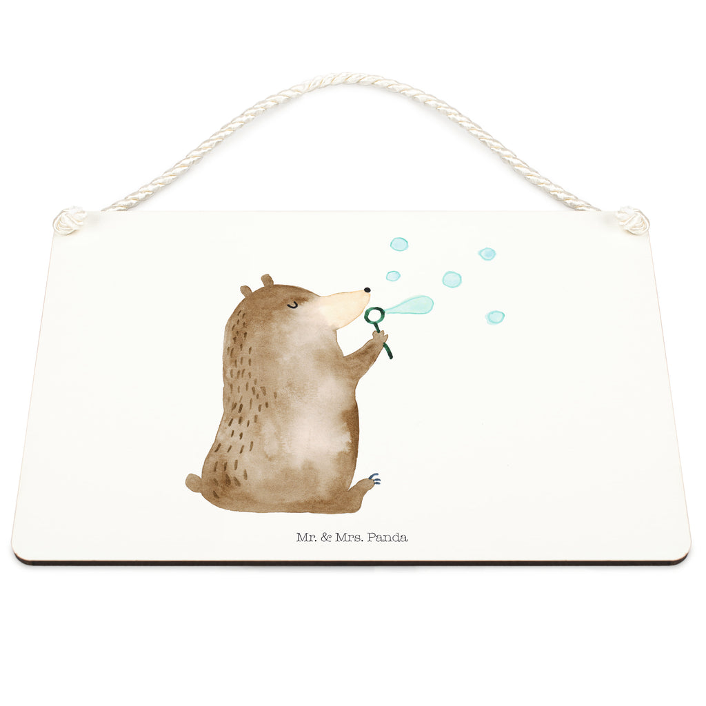 Deko Schild Bär Seifenblasen Seifenblasen Bär Lustig Sein Glücklich Traurig Happy Schild, Türschild, Holzschild, Wandschild, Wanddeko  Bär, Teddy, Teddybär